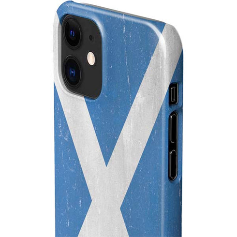 Scotland Flag Distressed iPhone 12 Mini Lite Case